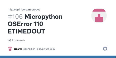 Until it gets and update, we cant really do anything. . Oserror micropython